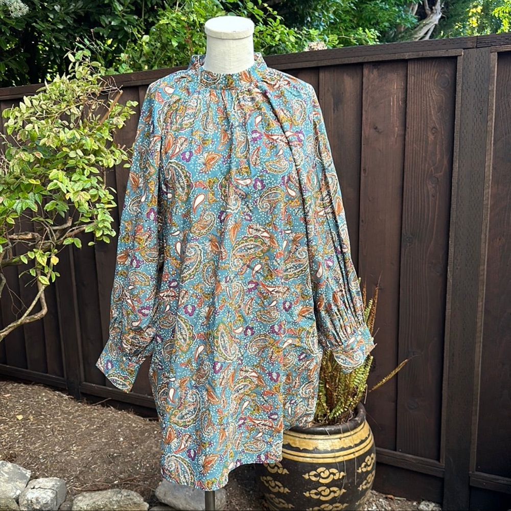 Carolina K Irina Dress - paisley blue - Picture 7 of 11